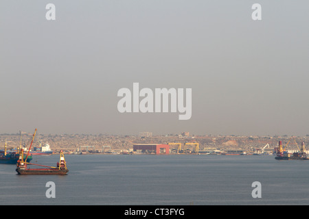 Ansicht des Hafens von Luanda, Angola Stockfoto