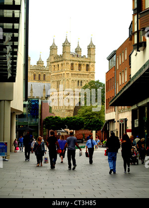 Die Kathedrale von Princesshay, Exeter. Stockfoto