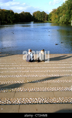 Berlin-See im Schloss Charlottenburg Stockfoto