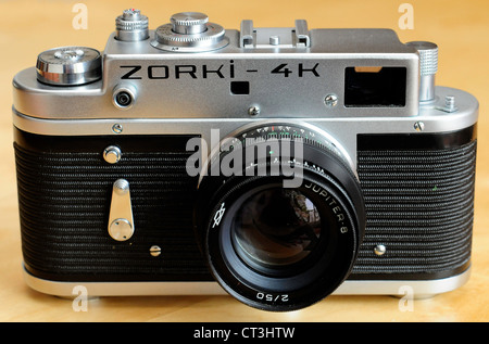 Russische Kamera 35 mm Entfernungsmesser Bit 4 k Stockfoto