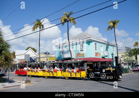 Conch Train Tour in Key West Stockfoto