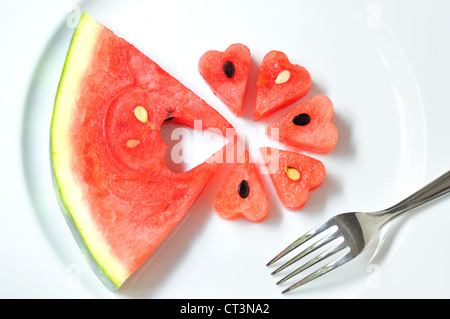 frische Wassermelone Stockfoto