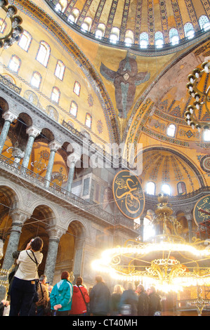 Türkei, Istanbul, Ayasofya Interior View Stockfoto