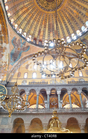 Türkei, Istanbul, Ayasofya Interior View Stockfoto