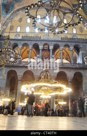 Türkei, Istanbul, Ayasofya Innenansicht Stockfoto