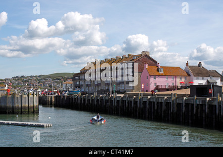 BRIDPORT HAFEN WEST BAY DORSET Stockfoto