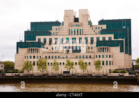 SIS/MI6 Gebäude, 85 Albert Embankment, Vauxhall, London. Stockfoto