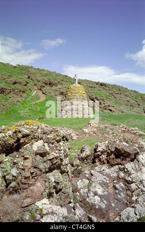 Denkmal für die Crew der Elbe Schoner verloren auf See im Dezember 1867, Colvend Küste, Dumfries & Galloway, Schottland, UK Stockfoto