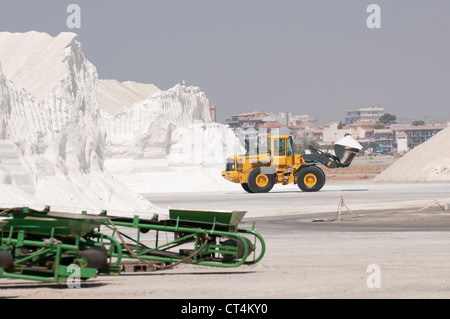 Spanisch Salinera Salzproduktion in San Pedro del Pinatar Südspanien Stockfoto