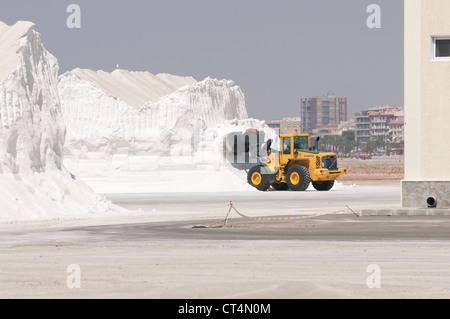 Spanisch Salinera Salzproduktion in San Pedro del Pinatar Südspanien Stockfoto