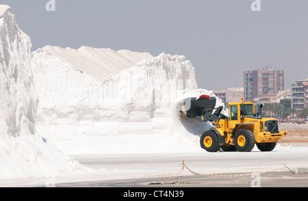 Spanisch Salinera Salzproduktion in San Pedro del Pinatar Südspanien Stockfoto