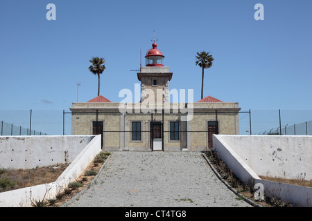 Leuchtturm von Ponta da Piedade in Lagos, Algarve Portugal Stockfoto