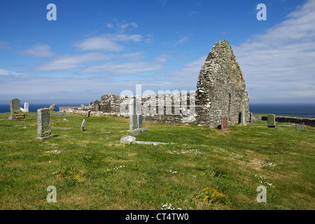 Trumpan Kirchenruine auf der Isle Of Skye Stockfoto