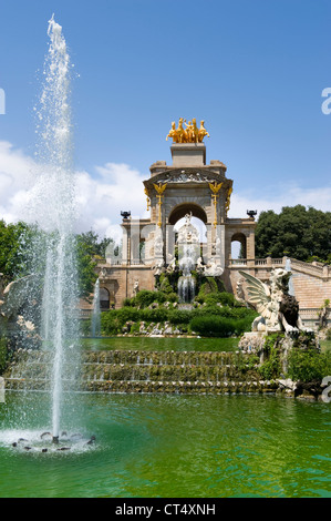 Brunnen Sie, Denkmal Cascada Parc De La Ciutadella barcelona Stockfoto