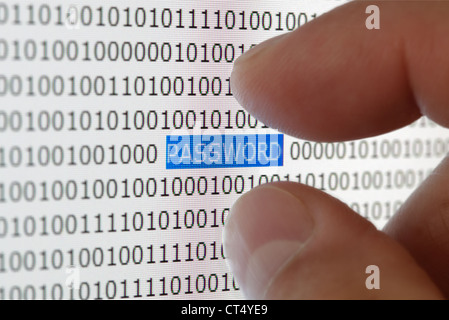 Passwort-Sicherheit Stockfoto