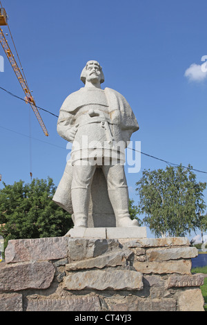 Russland. Mordowien. Saransk Stadt, Yemelyan Pugachev Denkmal Stockfoto