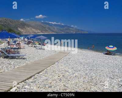 Chalikia Pepple Beach, Paleochora, Süd Kreta, Griechenland Stockfoto