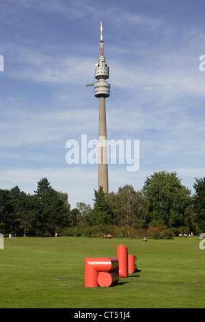Florianturm im Westfalenpark Dortmund Stockfoto