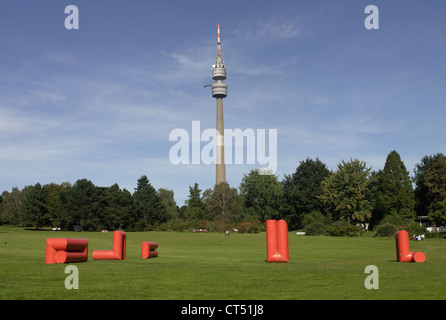 Florianturm im Westfalenpark Dortmund Stockfoto