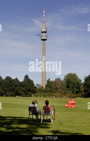 Florianturm im Westfalenpark Dortmund Stockfoto