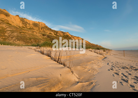 Abends das Rote Kliff von Kampen auf der Insel Sylt, Schleswig-Holstein, Deutschland, Europa Stockfoto