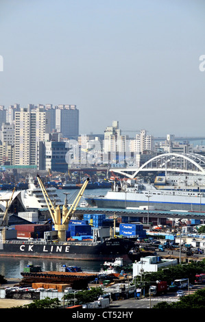 Hafen Busan Südkorea Asien Stockfoto