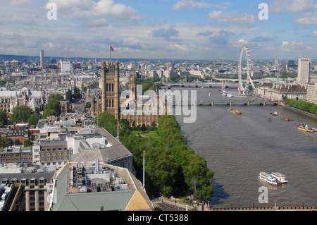 Skyline von London von der Millbank Tower aus gesehen Stockfoto