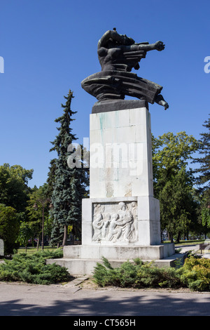 Stadtzentrum von Belgrad in Serbien Kalemegdan Denkmal der Dankbarkeit nach Frankreich Stockfoto