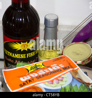Asiatisch Kochen Zutaten Stockfoto