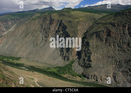 Fluss Chulyshman Canyon, Altai, Sibirien, Russland Stockfoto