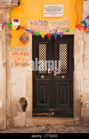 Alte Tür Rechtsanwalt in Lissabon, Portugal Stockfoto