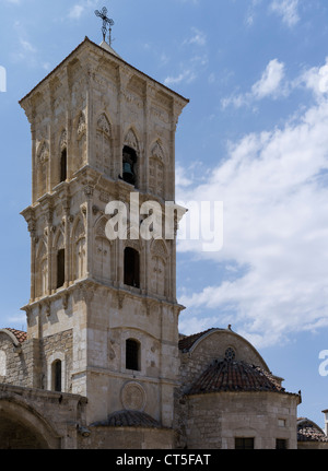 dh Kirche des Heiligen Lazarus LARNAKA ZYPERN St. Lazarus orthodoxe Kirche Glockenturm Larnaka Agios Lazaros Stockfoto