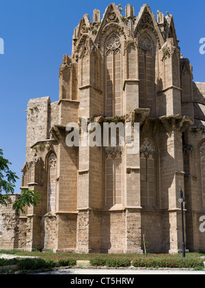 Dh Altstadt FAMAGUSTA NORDZYPERN Lala Mustafa Pascha Moschee früher St Nicolas Kathedrale türkische magusa Stockfoto