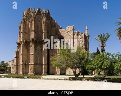 Dh Altstadt FAMAGUSTA NORDZYPERN Lala Mustafa Pascha Moschee früher St Nicolas Kathedrale türkische magusa Stockfoto