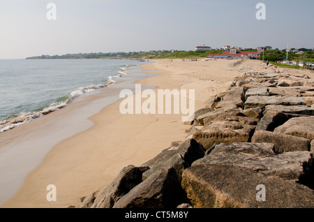 Rhode Island, Block Island. New Shoreham Strand. Stockfoto