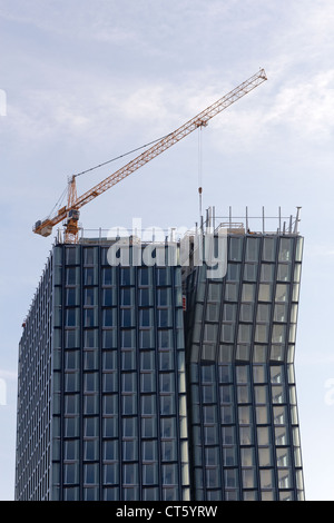 Hamburgs "Tanzende Türme" (Tanzende Türme) im Bau am 28. September 2012, in Hamburg, Deutschland. Stockfoto