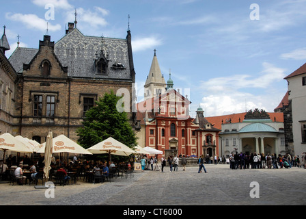 Basilika St. George in Prag, Tschechische Republik Stockfoto