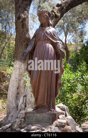 Statue der Jungfrau Maria, Haus der Jungfrau Maria, Meryemana, in der Nähe von Ephesus, Selcuk, Türkei Stockfoto