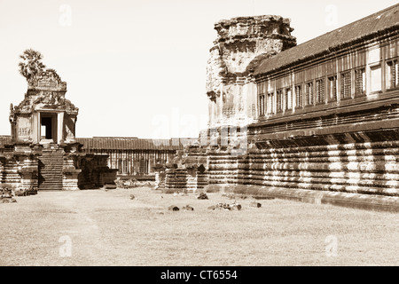 Inneren Terrassen von Angkor Wat, Kambodscha Stockfoto