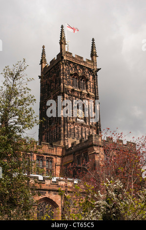 Stiftskirche St. Peter in Wolverhampton, West Midlands, England Stockfoto