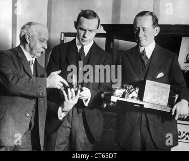 Guglielmo Marconi demonstrierende wireless Stockfoto