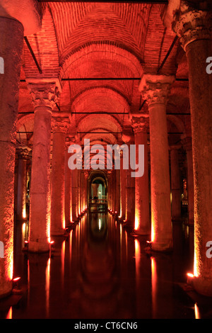 Basilika Zisterne, Sultanahmet, Istanbul, Türkei Stockfoto