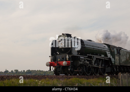 Dampfmaschine Tornado durch Montrose Scotland UK Stockfoto