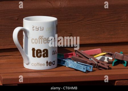 Becher zu trinken Stockfoto