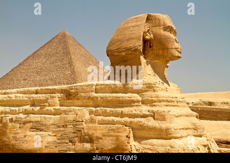 Die Sphinx von Gizeh Ägypten Stockfoto