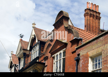 Dächer vom Fluss Wensum Norwich England UK Stockfoto