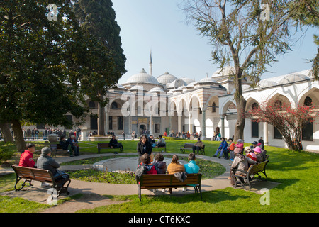 Ägypten, Istanbul, Topkapi Saray, Dritter Palasthof, Reliquenhäuser (Saal der Heiligen Reliquien). Stockfoto