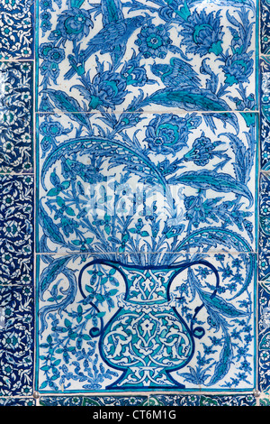 Ägypten, Istanbul, Topkapi Saray, Vierter Hof, Iznik Mosaik Im Bagdad Kiosk Auch Bagdad Köskü. Stockfoto