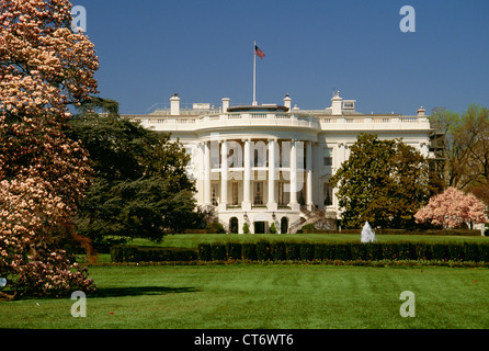 Südlichen Portikus, das Weiße Haus, Washington DC Stockfoto