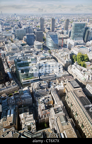 Vereinigtes Königreich. England. City of London. Hohe, Panorama-Sicht. Stockfoto